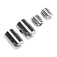 thumbnail image 3 of Solderless Cable Nipple, Silver Throttle Cable Clamps with Screws for Motorcycles, 3 of 7
