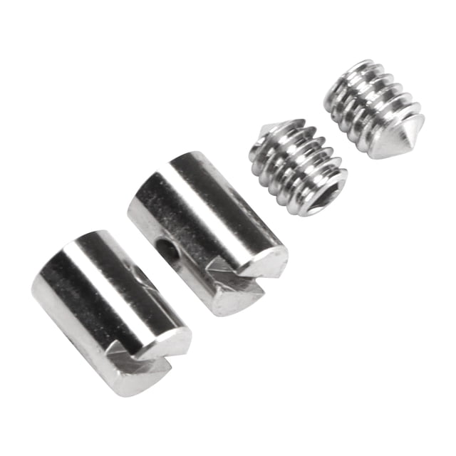 Throttle Cable Clamps, Throttle Cable Kit Corrosion Proof Sturdy Rust Proof Silver with Screws for Motorcycles for Maintenance Worker