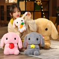 thumbnail image 2 of 22~65cm Sweet Long Ears Rabbit Plush Toy Stuffed Sitting Strawberry Rabbit Doll Adorable Bunny Plushie Girlfriend Girl Gift, 2 of 7
