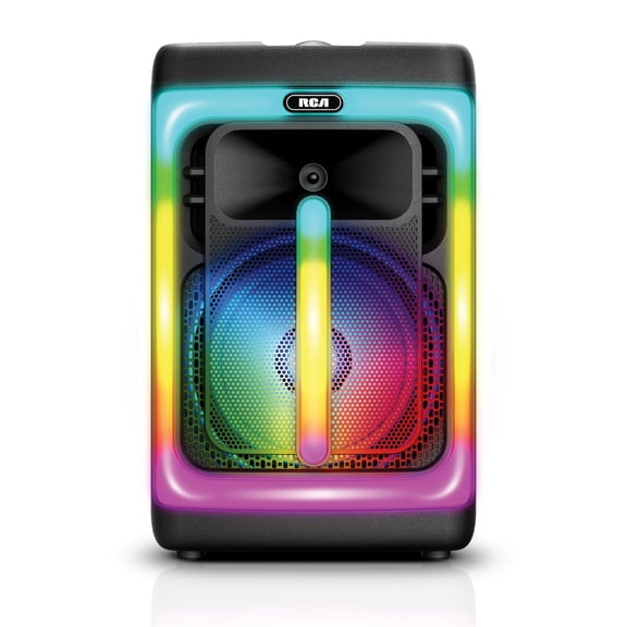 RCA FLAME-1212 Portable Bluetooth Speaker 12" Wireless Karaoke Speaker with Mic & RGB Light