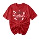 thumbnail image 1 of Camisetas de Manga Corta para Mujeres, Camiseta de Cuello Redondo Impresa de Moda, Primavera Y Verano Casual, 1 of 8