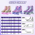 thumbnail image 2 of JZY High-Top Quad Roller Skates for Women & Teens,Light-Up Wheels & PU Leather Design for Indoor & Outdoor Use, 2 of 7