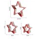 thumbnail image 2 of Newway3pcs Star Cookie Cutters Set, Stainless Steel Large & Mini Star Cookie Cutter compatible Pressing Cookie ,sandwich And Bread, 2 of 4