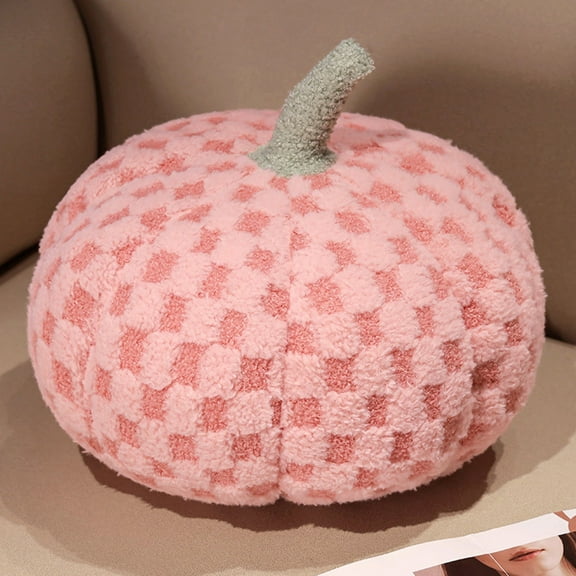 Simulated Pumpkin Pillow Plush 3D Plush Cushion Stuffed Pumpkin Toy Pillows Fall Decorations for Thanksgiving Christmas Halloween Bedroom Sofa Couch, 5.9 inch Small Size