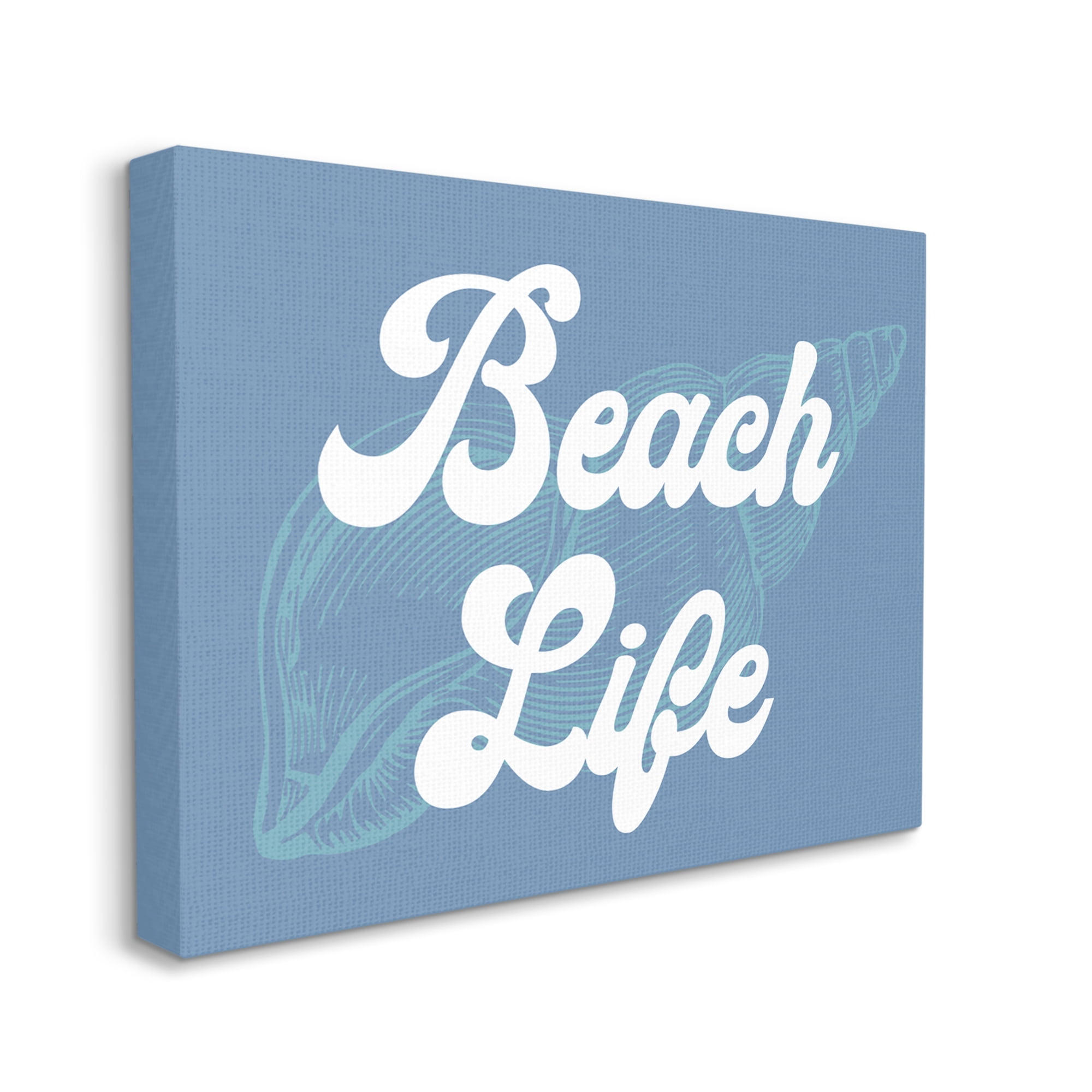 Stupell Industries Retro Beach Life Phrase Animals & Insects Painting Gallery Wrapped Canvas Art Print Wall Art, 20 x 16