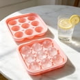 thumbnail image 4 of Bandeja de silicona para cubitos de hielo con forma de balón de fútbol | Molde para cubitos de hielo con forma de balón de fútbol | Molde para cubitos de hielo esféricos grandes con tapa, 4 of 7