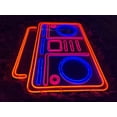 thumbnail image 4 of Glowneon Boombox Neon Sign, Retro Stereo Radio Wall Decor, 4 of 4