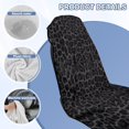 thumbnail image 7 of Uorisanigo Car Seat Cover Protector Gray Leopard Print Sweat Towel Seat Covers Bucket Fit Beach Swimming Outdoor Sports Universal Fit Most Cars Women Men Easy to Install, 7 of 7