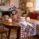 thumbnail image 5 of CaiYueKe Independence Day Table Runner Red Patriotic 13x72 Inch , Linen 4th of July Table Decoration ,Red White and Blue Patriotic Table Runners for Holiday Decor Dinging ,Party ,Kitchen, 5 of 7
