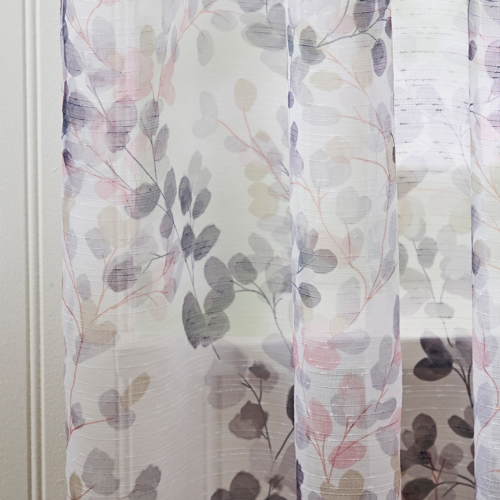 Martha Stewart Central Park Curtain Panel Pair, Multicolor, Pole Top, Sheer, Indoor, Adult, 2 Piece Set, 50" x 84"