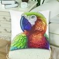 thumbnail image 3 of MKHERT Color Macaw Parrots Pillowcase Pillow Protector Cushion Cover 18x18 inch,Set of 2, 3 of 3