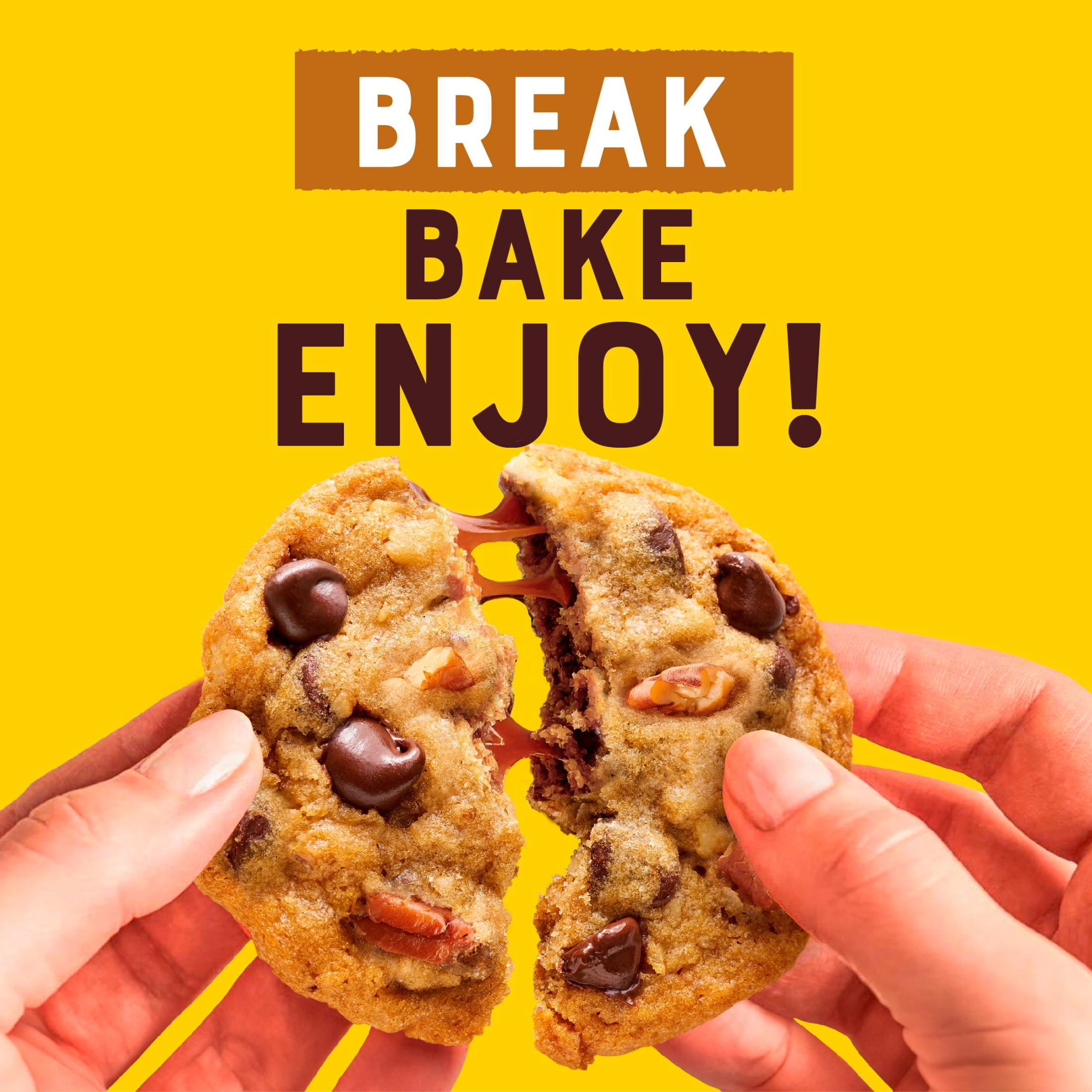Nestle Toll House Pecan Turtle Delight Cookie Dough, Makes 12 Cookies, 16 oz