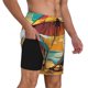 thumbnail image 2 of Fotbe Vintage Beach Sunset Traje de Baño para Hombre – Shorts de Natación de Secado Rápido con Forro y Bolsillos-Small, 2 of 6