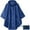 B-dark Blue(with Zipper), variant on SaphiRose Unisex Rain Poncho Hooded Waterproof Raincoat Jacket for Adults Women Men