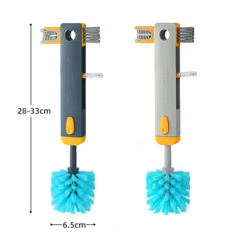 Magnetic Cleaning Brush Mini Silicone Bottle Cleaner Scrubber Scourer
