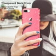 thumbnail image 4 of JETech Glitter Case for iPhone 8 Plus/7 Plus, 5.5-Inch, Bling Sparkle Shockproof Phone Bumper Cover, Cute Sparkly for Women and Girls (Red), 4 of 7