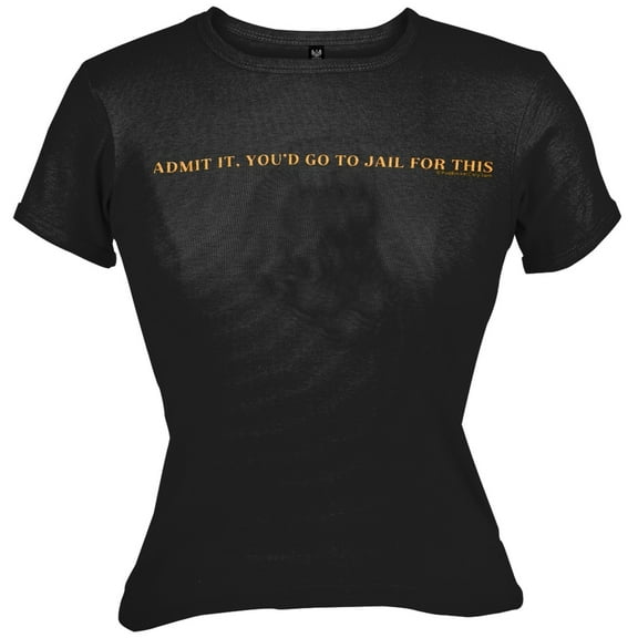 Admit It Juniors Babydoll T-Shirt - Medium