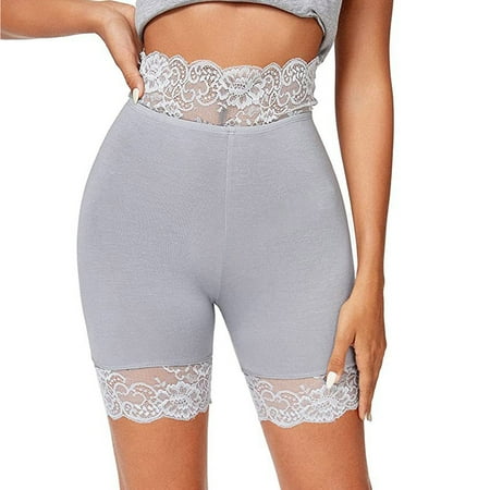 Summer Savings 2024 UTSJKR Women s High Waist Safety Pants Modal Cotton Stretch Lace Trim Shorts Tummy Control Hipster Panty Seamless Underwear