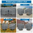 thumbnail image 6 of STARTWO Heavy Duty Swivel Chairs Cover Waterproof High-Quality Rotating Chair Protector,Gray, 6 of 7