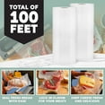 thumbnail image 3 of Avid Armor 11" x 50' Vacuum Sealer Rolls, 2 Pack Food Saver Bags for Vacuum Sealers, BPA Free Heavy Duty Food Storage, 3 of 8