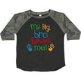 thumbnail image 3 of Inktastic My Big Bro Loves Me Little Brother Sister Boys or Girls Toddler T-Shirt, 3 of 5