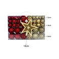 thumbnail image 4 of 101 Piezas de Bolas de Navidad, Estrella del , Adornos Duraderos DIY, Bolas Colgantes para Navidad, Oficina, Vacaciones, Decoración de, 4 of 8