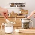 thumbnail image 4 of Fiudx Ofertas relámpago Frascos de vidrio para especias, 250 ml, frascos para especias, mini frascos para almacenar condimentos con tapas abatibles y para pimientos y chiles salados en la cocina, 4 of 7