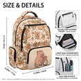 thumbnail image 5 of HELLHERO Capybara Orange Pattern Water Repellent Lightweight Bookbag with Waterproof Water Resistant School Bookbag, Breathable 17 Inch Kids School Backpack for Elementary Travel, 5 of 8