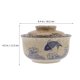 thumbnail image 2 of Cuenco de fideos de cerámica Alimentos de estilo japonés Sirviendo cuenco creativo ramen cuenco con tapa HOMEMAXS 13620219-MX, 2 of 6