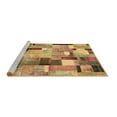 thumbnail image 2 of Ahgly Company Machine Washable Indoor Rectangle Patchwork Brown Transitional Area Rugs, 5' x 8', 2 of 4