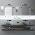 thumbnail image 4 of Design House Marcell 1 Light Satin Nickel Wall Sconce with Frosted Glass Shade, 4 of 12