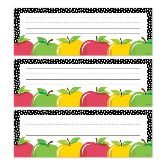Creative Teaching Press Apple Time Name Plates, 36 Per Pack, 3 Packs