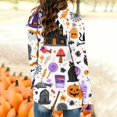 thumbnail image 7 of IYYVV Halloween Cardigan Pumpkin Goast Witch Halloween Sweaters for Women Long Sleeve Oversized Cardigan 2026 Purple XL, 7 of 7