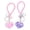 As Shown, variant on MERRYHAPY Cute Keychain Set 2 Pcs Fashionable Alloy Bag Charms Pendant Gifts for Friends Valentine's Day