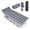 Silver Frame & Gray Pad, variant on Camping Cots for Adults - Heavy Duty Folding Sleeping Cots with Carry Bag, Double Layer Portable Travel Cots for Outdoor, Camp, Beach, Home & Office (Silver Frame & Gray Pad, 1PACK)