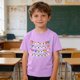 thumbnail image 1 of Blusas y camisas de manga corta con cuello redondo para niños y niñas, camisetas gráficas de manga corta, blusas con estampados bonitos para la temporada escolar., 1 of 9
