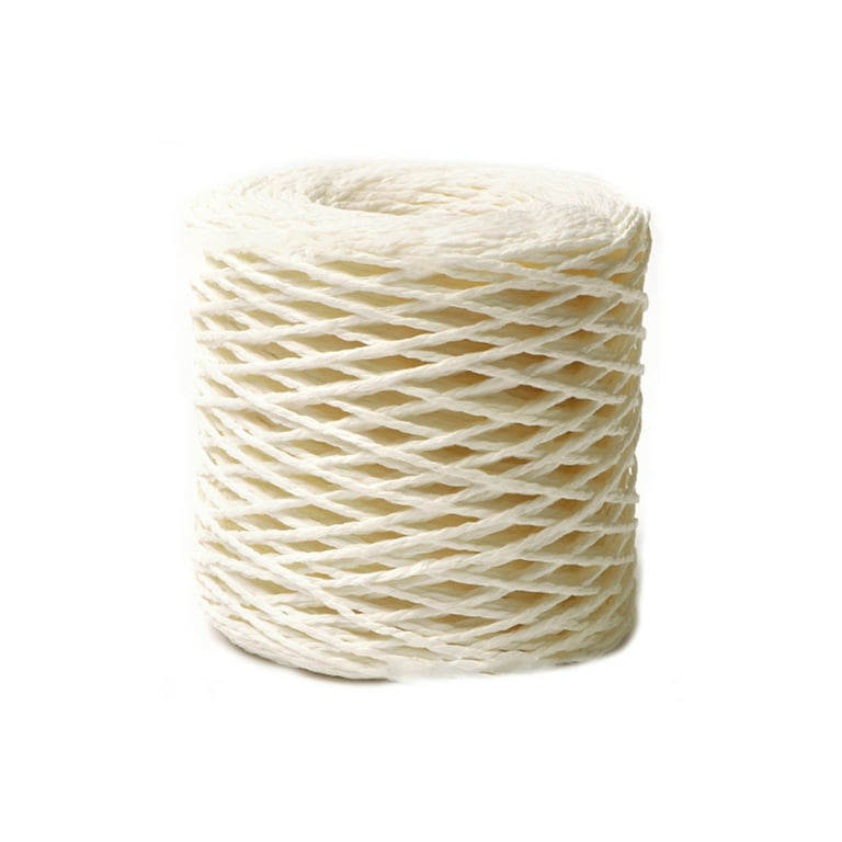 ✪ Raffia Yarn Soft Cotton Raffia Straw Yarn Length 150m Colorful Thread DIY  Weaving Material for Straw Bags Baskets Hat