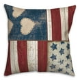 thumbnail image 2 of Creative Products Americana Distressed Wood 18x18 Spun Poly Pillow, 2 of 3