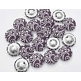 thumbnail image 4 of IBA Indianbeautifulart Purple 1 Inch Buttons For Sewing Fancy Buttons For Crafts 2 Hole Filigree Damask Scrapbooking Canvas Buttons Pack Of 50, 4 of 7