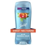 Secret Fresh Antiperspirant Deodorant Invisible Solid, Nectarine, 2.6 oz