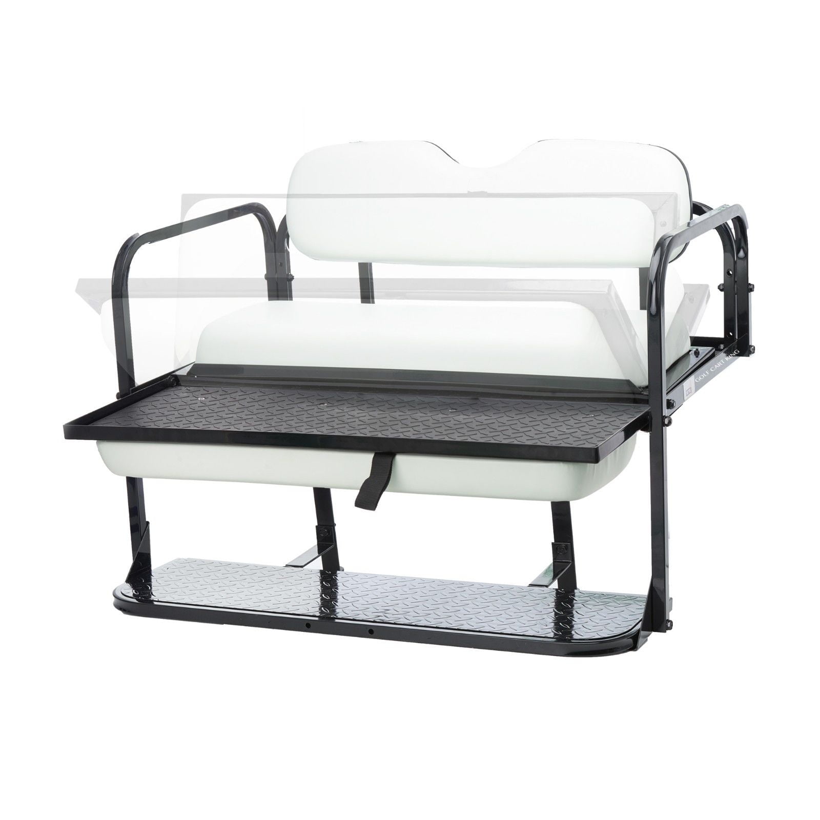 GTW Mach 2 Rear Flip Seat Kit for EZGO TXT Golf Carts Color Options