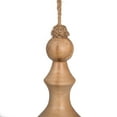 thumbnail image 2 of Vickerman 12" Light Natural Turned Wood Finial Ornament, 2 per bag., 2 of 4