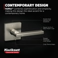 thumbnail image 2 of Kwikset Halifax Square Passage Lever Doorknob Satin Nickel, 2 of 9