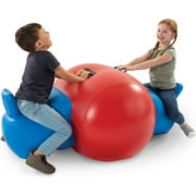 HearthSong Heavy-Duty Vinyl Giant Inflatable Seesaw Rocker for Two Kids
