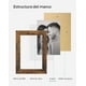 thumbnail image 4 of SONGMICS Marcos de fotos de collage de 4 x 6 pulgadas para decoración de pared, paquete de 10 marcos de collage de fotos familiares para galería, parte frontal de cristal, requiere montaje, marrón, 4 of 5