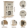thumbnail image 5 of NUAHRHY Key Cabinet Wall Mount Wood Key Box Holder with 6 Hooks Vintage Decorative Key Organizer for Entryway Hides Clutter, 5 of 10