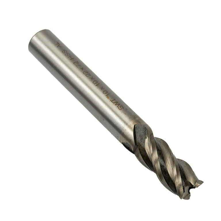 HSS 2-Flute End Mill Set – Straight Shank Milling Cutter Tools In 4, 6, 8, 10, 12mm Sizes