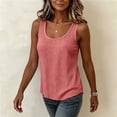 thumbnail image 7 of Admvng Womens Cotton Tank Top Stripe Sleeveless Scoop Neck Casual Summer Basic Camisole Blouse, 7 of 7