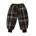 thumbnail image 2 of JTieaclothes Toddler Boys Girls Plaid Pants Winter Warm Long Pants Sweatpants Trousers,Boys Pants Sizes 18-24 Months, 2 of 5