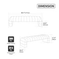 thumbnail image 4 of HIUU 70"Black Bench for Bedroom,Bed Benches for Foot of Bed with Streamline Design,Fabric Ottoman Bench with Soft Teddy Fabric,Modern Bedroom Benches for Living Room and Bedroom, Entryway, 4 of 9